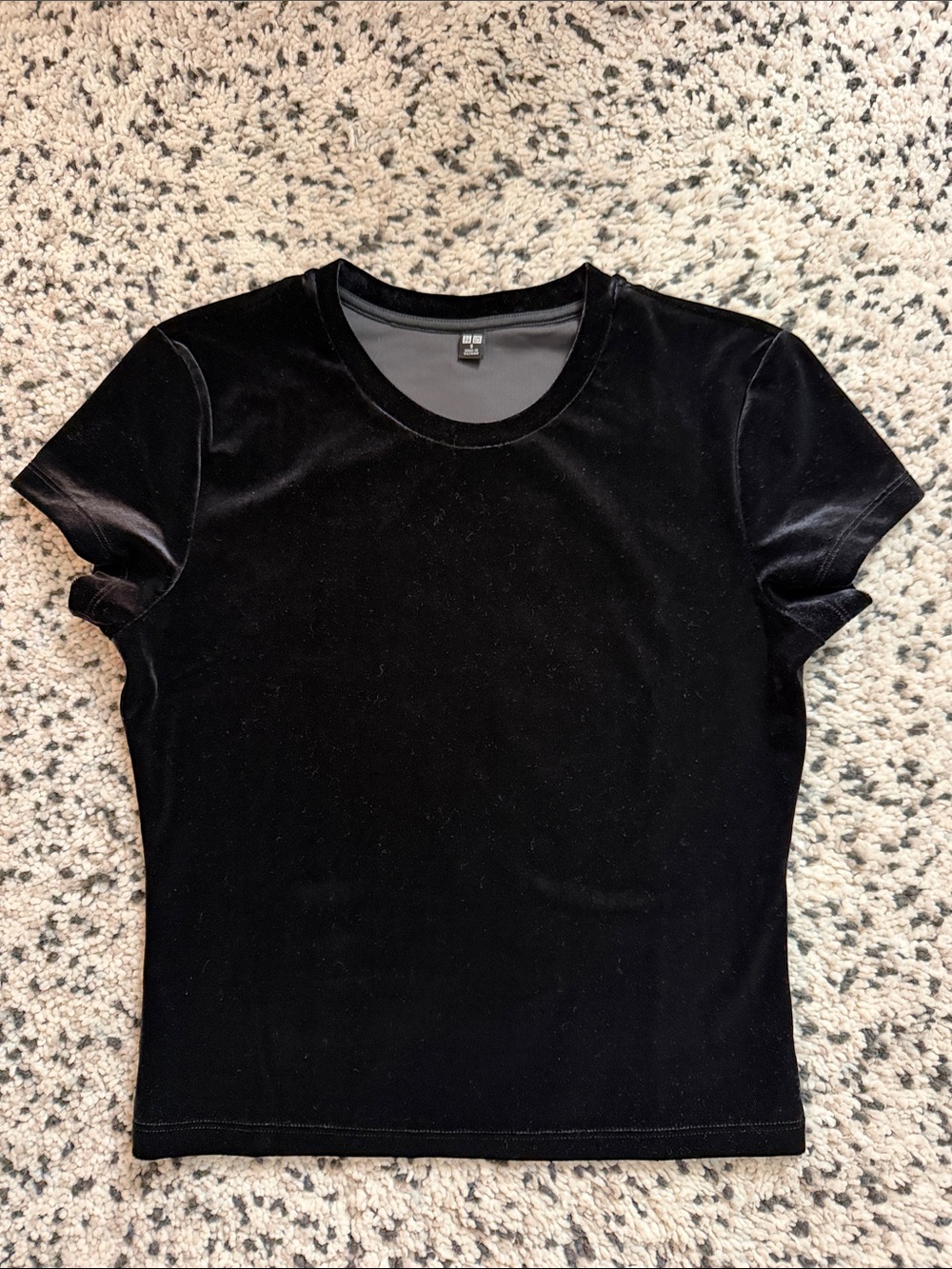 Uniqlo Black Velvet Tee